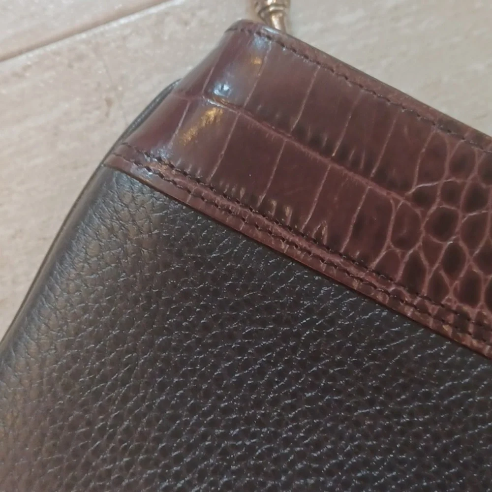 Brighton Black/Brown Crossbody Purse